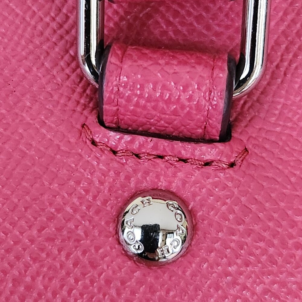 Coach Gallery Pink Leather Shoulder Bag Tote Purse - Picture 10 of 16